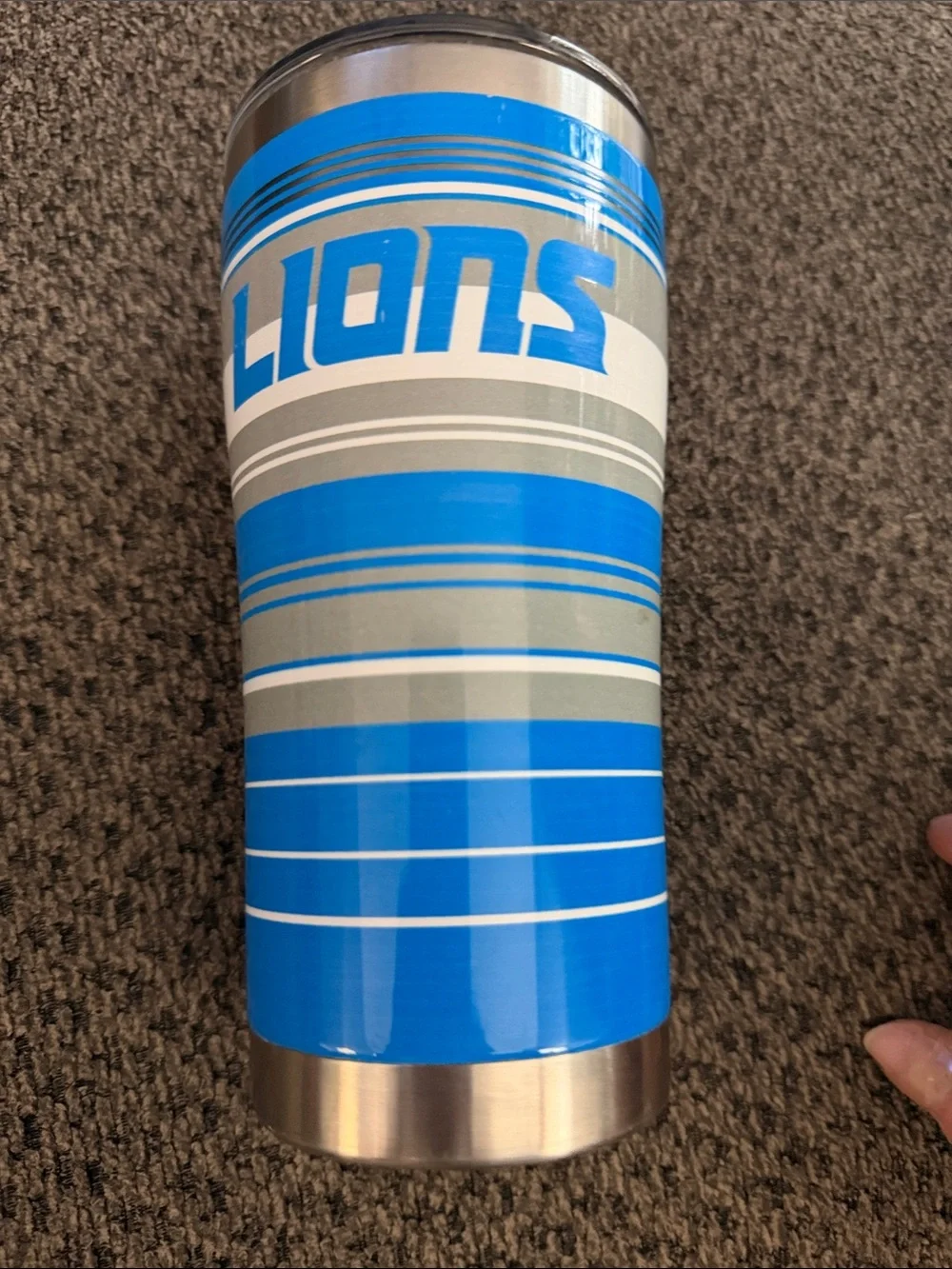 tervis Blue and Gray Detroit Lions Logo Tumbler